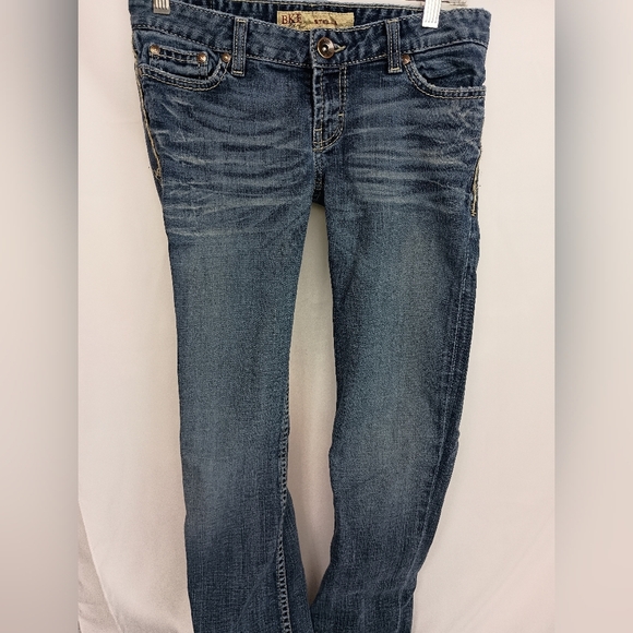 BKE Stella Designer Western Women's Blue Denim Jeans (#1,415) - Picture 1 of 7
